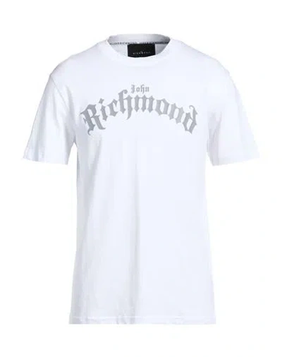 John Richmond Man T-shirt White Size Xxl Cotton