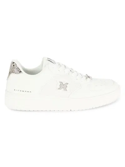 John Richmond Men's Leather Sneakers In White