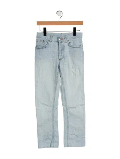 Pre-owned John Richmond Mid-rise Straight Leg Jeans In Blue