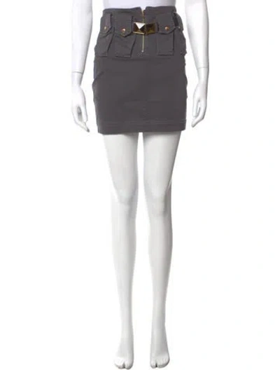 Pre-owned John Richmond Mini Skirt In Gray