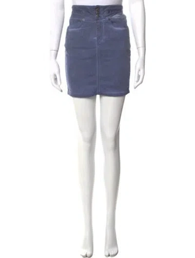 Pre-owned John Richmond Mini Skirt W/ Tags In Blue