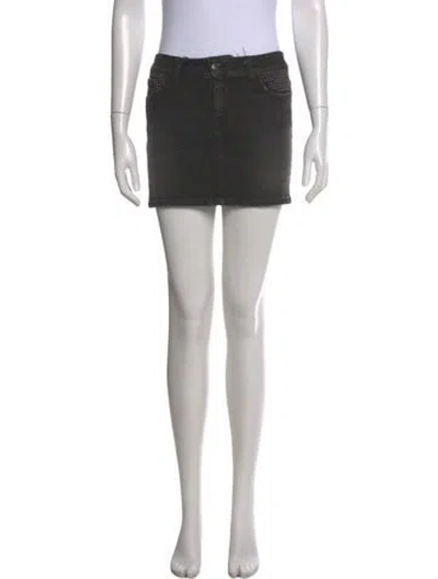 Pre-owned John Richmond Mini Skirt W/ Tags In Gray