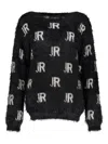 John Richmond Monogram Jumper In Black