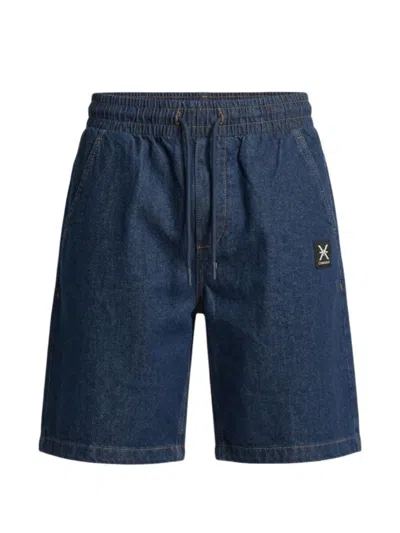 John Richmond Moropo Drawstring Shorts In Blue