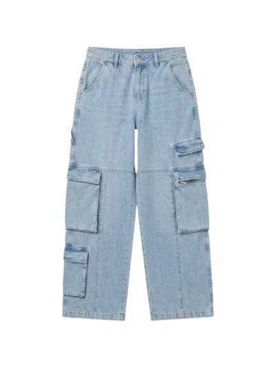John Richmond Multi-pocket Cargo Pants In Blue