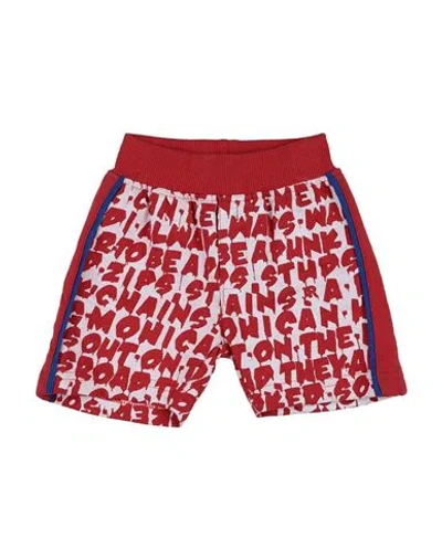 John Richmond Babies'  Newborn Boy Shorts & Bermuda Shorts Red Size 3 Cotton