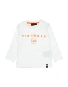 John Richmond Babies'  Newborn Boy T-shirt Off White Size 3 Cotton