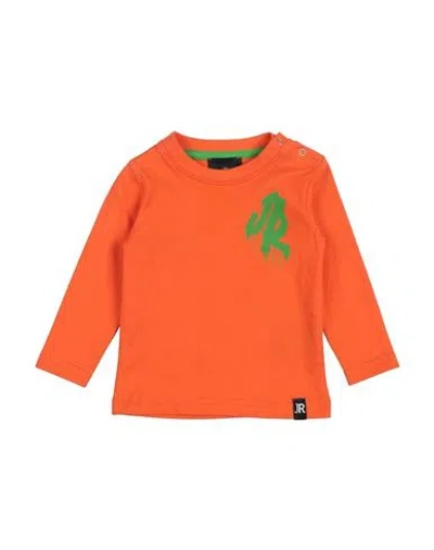 John Richmond Babies'  Newborn Boy T-shirt Orange Size 3 Cotton