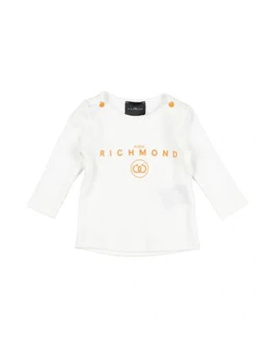 John Richmond Babies'  Newborn Boy T-shirt White Size 3 Cotton