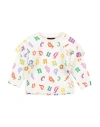 JOHN RICHMOND JOHN RICHMOND NEWBORN GIRL SWEATSHIRT WHITE SIZE 3 COTTON