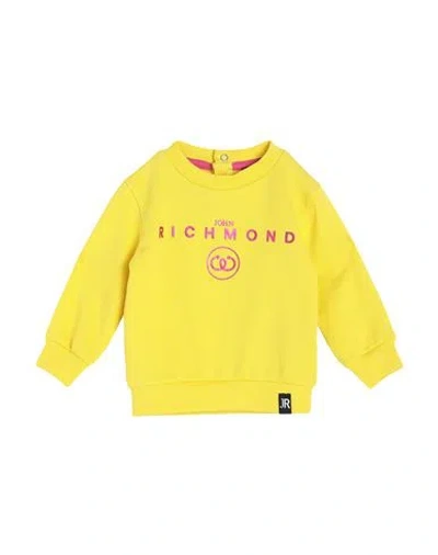 John Richmond Babies'  Newborn Girl Sweatshirt Yellow Size 3 Cotton