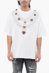 John Richmond Oversize Fit T-shirt With Necklace Print