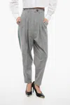 John Richmond Pleated Neval Harem Pants In Grey