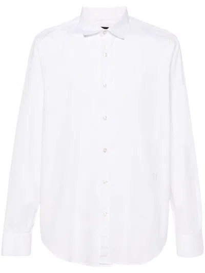 John Richmond Poplin Cotton Shirt In White