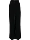 John Richmond Pressed-crease Straight Trousers In Schwarz