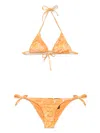 John Richmond Printed Bikini In Orange