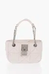 John Richmond Quilted Faux Leather Lazaro Shoulder Bag In Beige