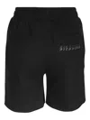 John Richmond Rhinestone-embellished Elasticated-waistband Shorts In Black