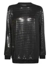 John Richmond Rhinestone-embellished Mini Dress In Black