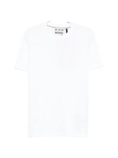 John Richmond Round-neck Short-sleeve T-shirt In White