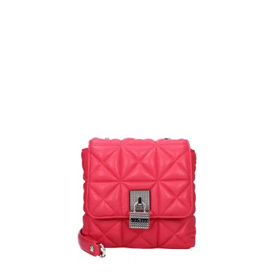 John Richmond Women's Shoulder Bag Polyurethane Fuchsia In Red