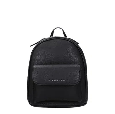 John Richmond Women's Zips And Pouches Polyurethane Black/black