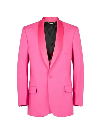 John Richmond Shawl-lapel Single-breasted Blazer In Pink