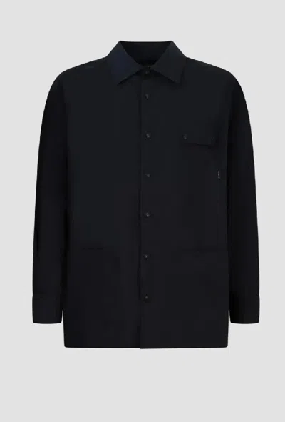 John Richmond Shirt Over Man Black In Blue