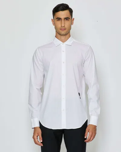 John Richmond Shirt With Front Graphic In Bianco