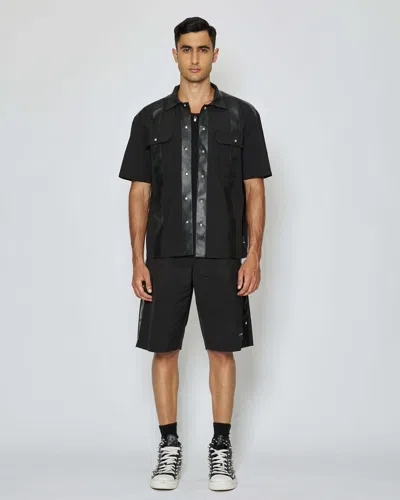 John Richmond Shirt With Front Pockets With Clips In Nero