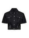 John Richmond Short Sleeves Denim Shirt In Midnight Blue