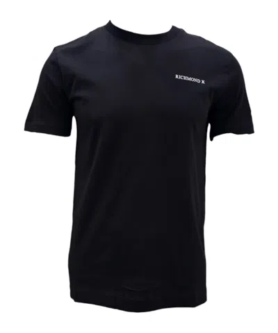 John Richmond Logo-print Cotton T-shirt In Black