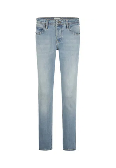 John Richmond Silk Jeans In Blue