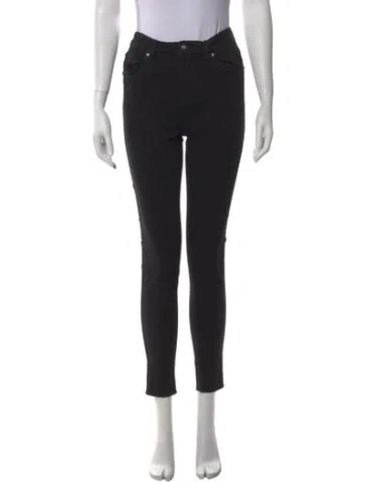 Pre-owned John Richmond Skinny Leg Pants In Black