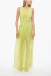 John Richmond Sleeveless Kimura Dress With Ruffles