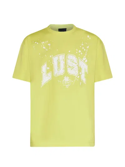 John Richmond Slogan-print T-shirt In Yellow