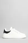 John Richmond Logo-debossed Leather Sneakers In White