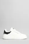 John Richmond Logo-debossed Leather Sneakers In White