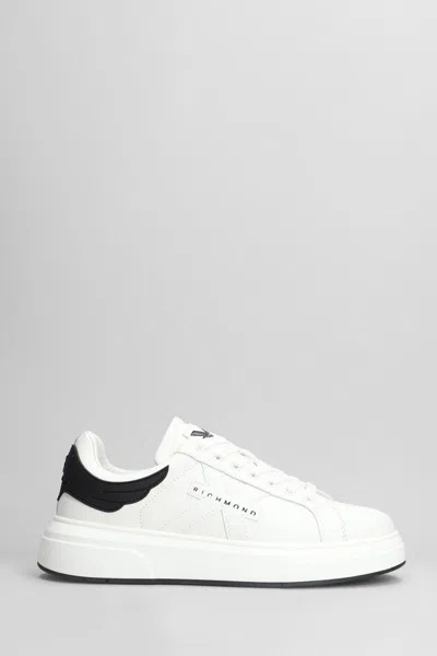 John Richmond Sneakers In White Leather