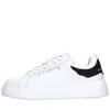 John Richmond Logo-debossed Leather Sneakers In Bianco Neutri