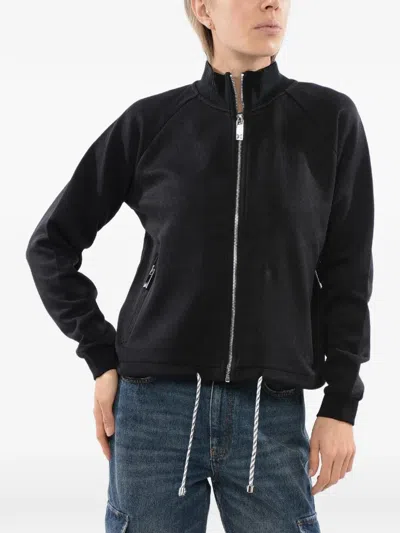 John Richmond Stelet Drawstring Full-zip Sweater In Red