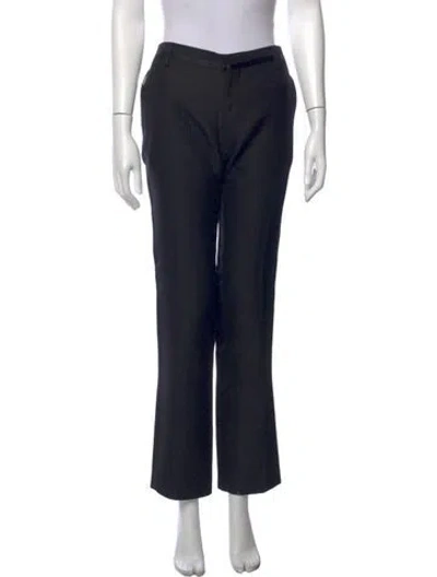 Pre-owned John Richmond Straight Leg Pants In Black