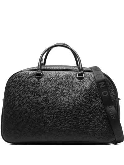 John Richmond Structured Black Bag With Clean Lines
