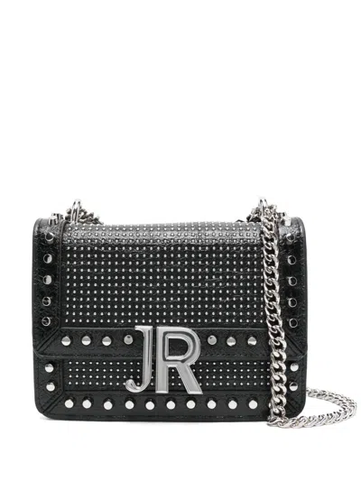 John Richmond Studded Shoulder Bag In Black