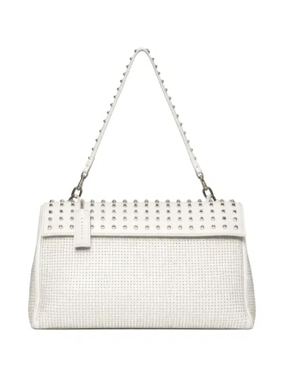 John Richmond Studded Shoulder Bag In Blue