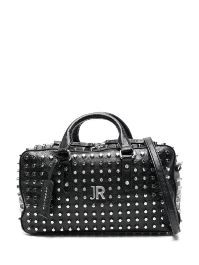 John Richmond Studded Tote Bag In Black