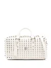 John Richmond Studded Tote Bags In White