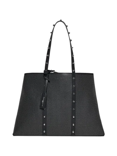 John Richmond Studded-detail Shoulder Bag In Black