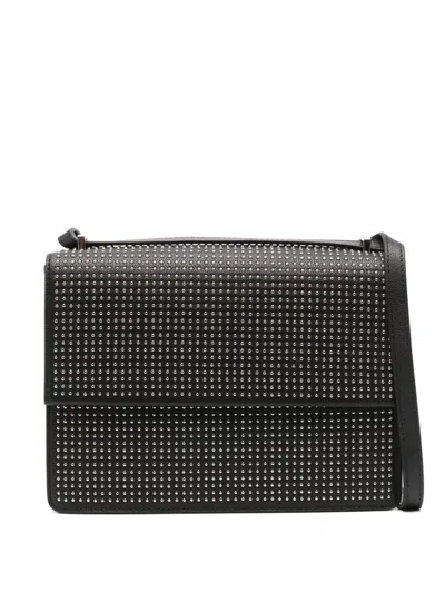 John Richmond Studed Crossbody Bag In Black