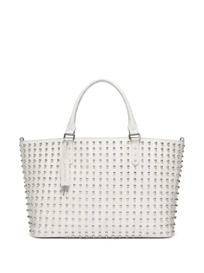 John Richmond Stud-embellished Tote Bag In White